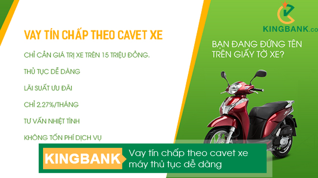 Vay theo cavet xe tại Đà Nẵng - Hà Nội - TPHCM không cần thế chấp tài sản